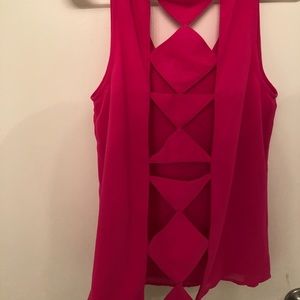 Hot Pink Cutout Tank